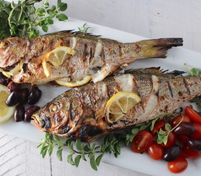 Greek Styled Roasted Fish