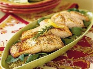 Broiled Salmon