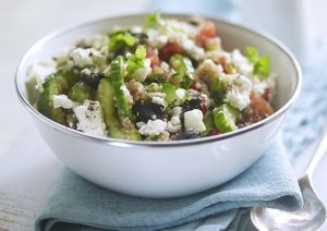 Greek Quinoa Salad with Morocco Gold Extra Virgin Olive Oil