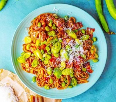 Tagliatelle With Broad Beans And Extra Virgin Olive Oil