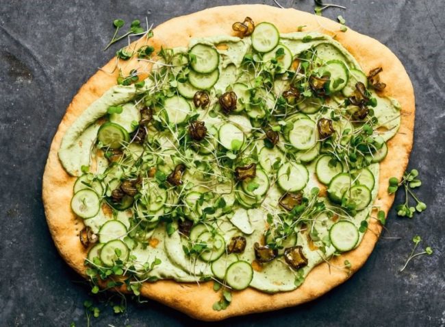 Spicey Goddess Flatbread With Extra Virgin Olive Oil