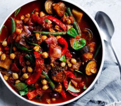 Chickpea Ratatouille With Extra Virgin Olive Oil