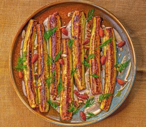 Courgettes Tahini And Almonds