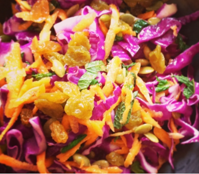 Moroccan Red Cabbage And Carrot Salad