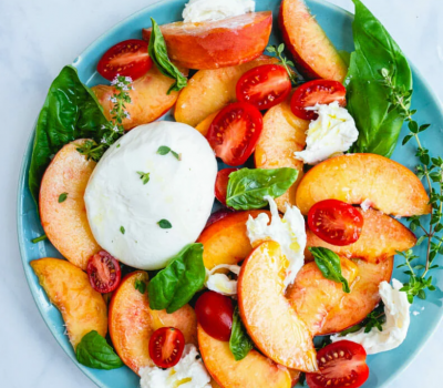 Easy Burrata With Extra Virgin Olive Oil And Summer Fruits