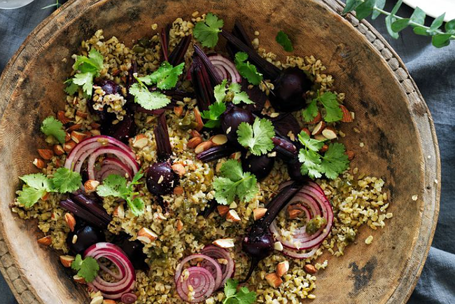 Freekah And Roasted Beetroot Salad