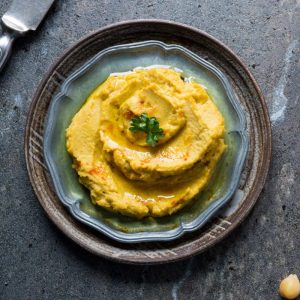 Pumpkin Humus And Extra Virgin Olive Oil