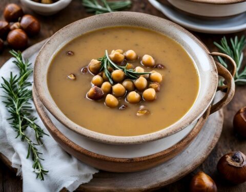 Chickpeas And Chestnut Soup