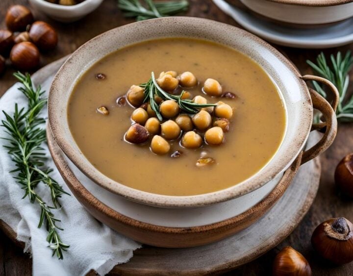 Chickpeas And Chestnut Soup
